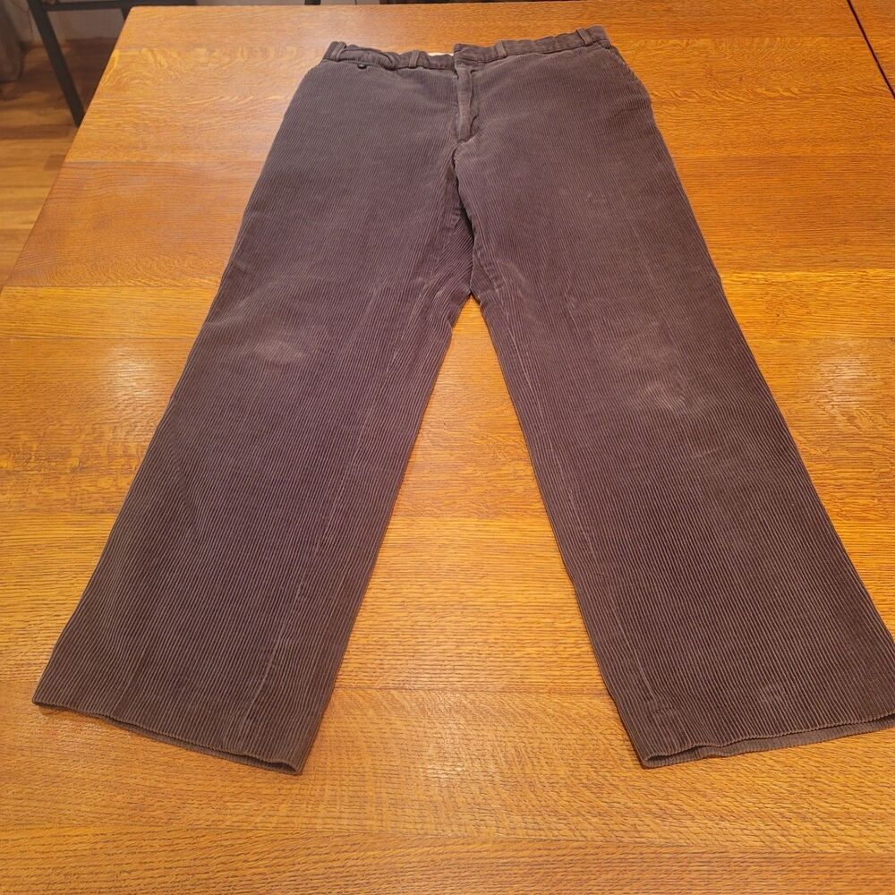 Nordstrom Men's 36x34 Olive Green Corduroy Pants 100% Cotton Pants